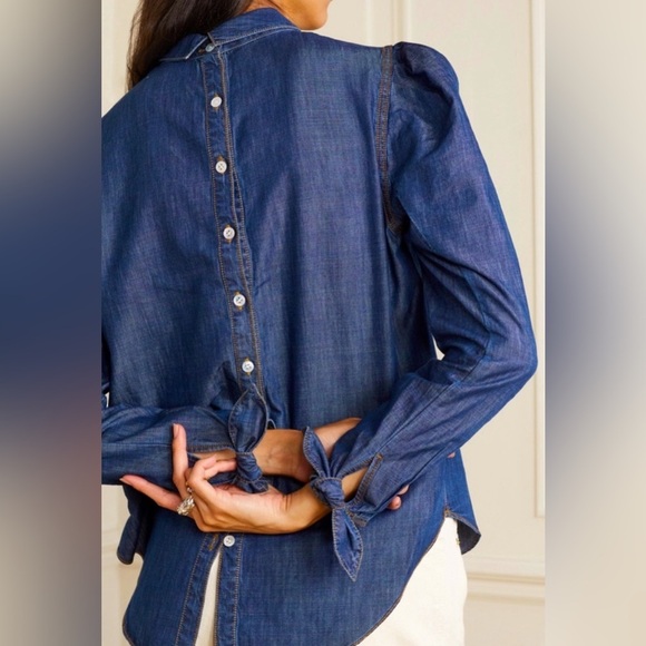 Veronica Beard Tops - Veronica Beard Isabel top in cornflower. Size 8 EUC